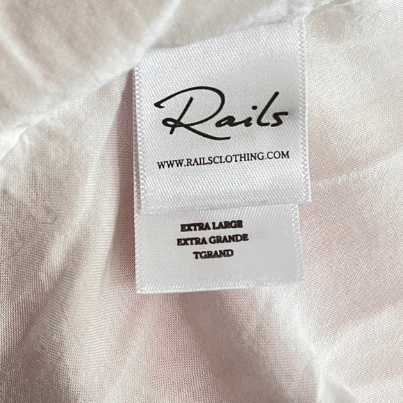 RAILS MIDI Dress XL LINEN Blend DELILAH Pink Tie Dye Adj. Spaghetti Straps $188 - Picture 10 of 13